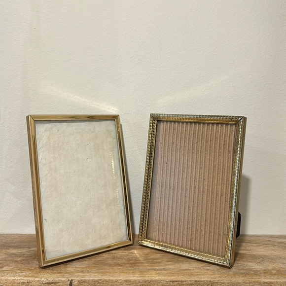 Vintage Other - Two 5x7 inch vintage gold frames